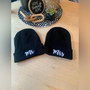 NEW Mr. & Mrs. Beanie hats